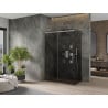 Mexen Omega cabine de douche coulissante 130 x 70 cm, graphite, chrome - 825-130-070-01-40