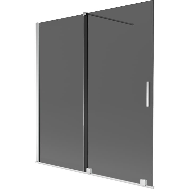 Mexen Velar 2-krilni klizni paravan za kadu 150 x 150 cm, grafit, krom - 896-150-000-41-01
