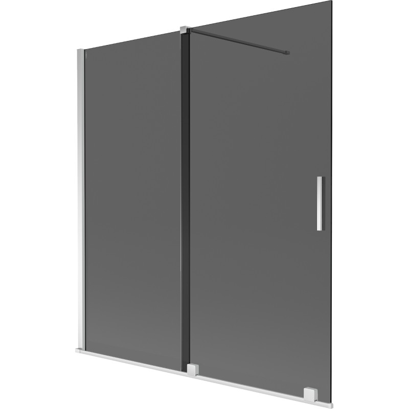 Mexen Velar vannisein, 2-osaline lükanduks, 150 x 150 cm, grafiit, kroom - 896-150-000-41-01