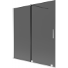 Mexen Velar vannisein, 2-osaline lükanduks, 150 x 150 cm, grafiit, kroom - 896-150-000-41-01