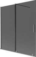 Mexen Velar parawan nawannowy 2-skrzydłowy rozsuwany 150 x 150 cm, grafit, gun metal - 896-150-000-41-95