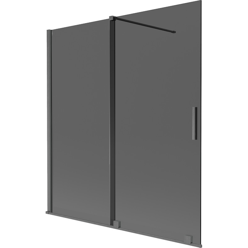 Mexen Velar vannisein 2-tiivaline ja liuglev 150 x 150 cm, grafiit, harjatud gun gray - 896-150-000-41-66