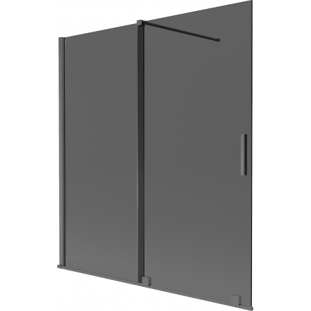 Mexen Velar klizni paravan, dvosmjerni, 150 x 150 cm, grafit, četkano sivo - 896-150-000-41-66