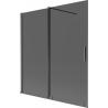 Mexen Velar vannisein 2-tiivaline ja liuglev 150 x 150 cm, grafiit, harjatud gun gray - 896-150-000-41-66