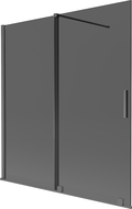 Mexen Velar parawan nawannowy 2-skrzydłowy rozsuwany 150 x 150 cm, grafit, gun gray szczotkowany - 896-150-000-41-66
