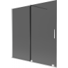 Mexen Velar kahetiivuline vannisein 160 x 150 cm, grafiit, kroom - 896-160-000-41-01