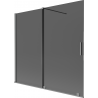 Mexen Velar kahene kokkupandav vannisein 170 x 150 cm, grafiit, gun metal - 896-170-000-41-95