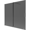 Mexen Velar klizna za kadu s 2 krila, klizna, 170 x 150 cm, grafit, gun metal - 896-170-000-41-95