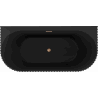Mexen Sella freestanding wall-adjacent fluted bathtub 170 x 80 cm, matte black, brushed copper overflow - 52711708071-65