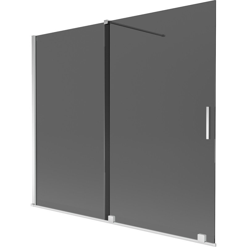 Mexen Velar vannisein, 2-osaline, liuguv 180 x 150 cm, grafiit, kroom - 896-180-000-41-01