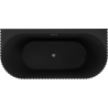 Mexen Sella freestanding back-to-wall fluted bathtub 170 x 80 cm, black matte, overflow gun metal - 52711708071-95