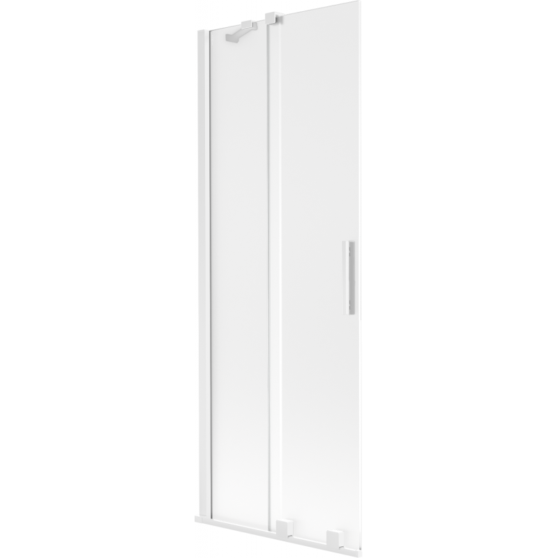 Mexen Velar parawan nawannowy 2-skrzydłowy rozsuwany 70 x 150 cm, szron, biały - 896-070-000-31-20