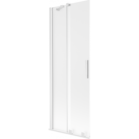 Mexen Velar parawan nawannowy 2-skrzydłowy rozsuwany 70 x 150 cm, szron, biały - 896-070-000-31-20
