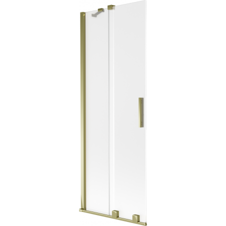 Mexen Velar parawan nawannowy 2-skrzydłowy rozsuwany 70 x 150 cm, szron, złoty - 896-070-000-31-50