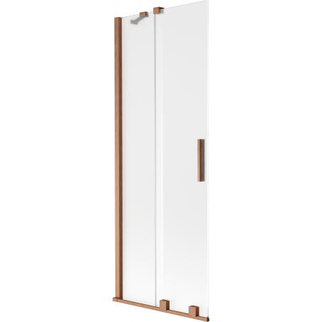 Mexen Velar paroi de baignoire à 2 panneaux coulissants 70 x 150 cm, givre, cuivre brossé - 896-070-000-31-65