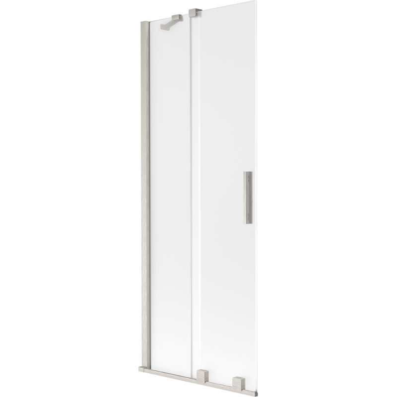 Mexen Velar paroi de baignoire 2 panneaux coulissants 70 x 150 cm, givre, nickel brossé - 896-070-000-31-97