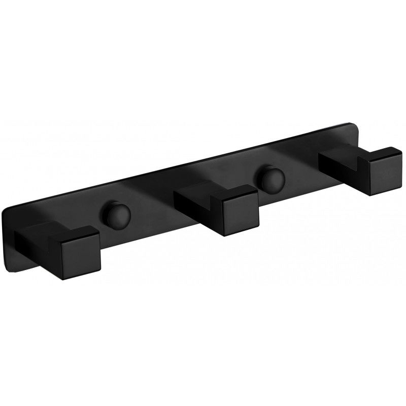 Mexen Triple Towel Hook, Black - 709263-70