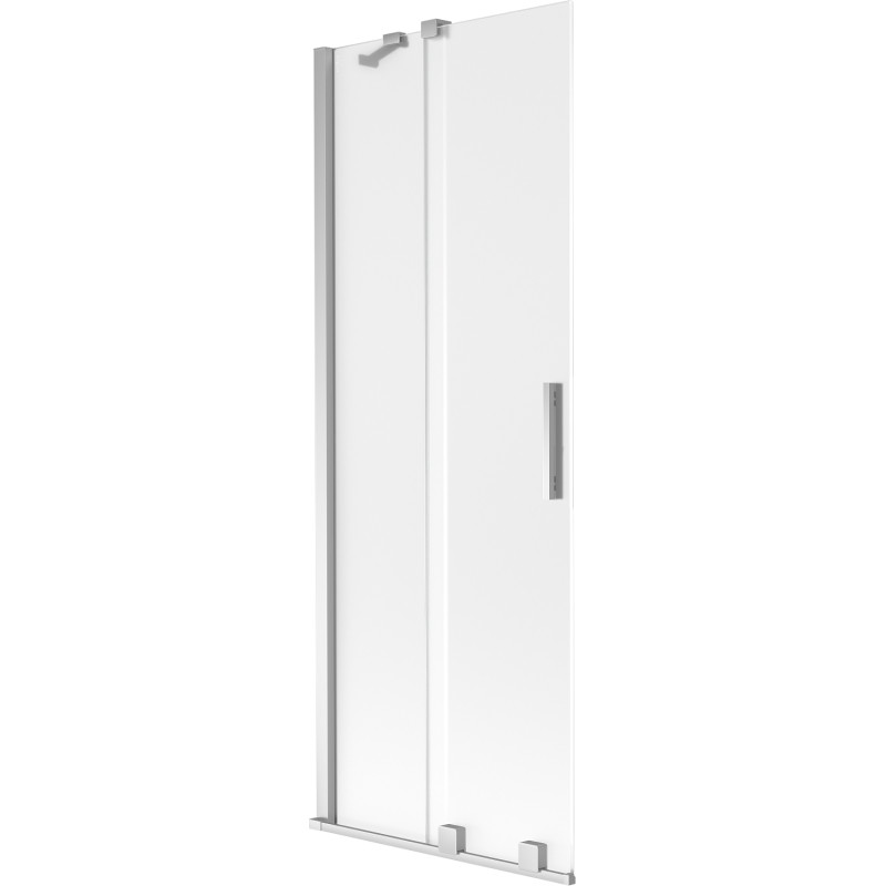 Mexen Velar kaheraam uksega dušiparavann 2-osaline, lükand, 75 x 150 cm, härmatis, kroom - 896-075-000-31-01