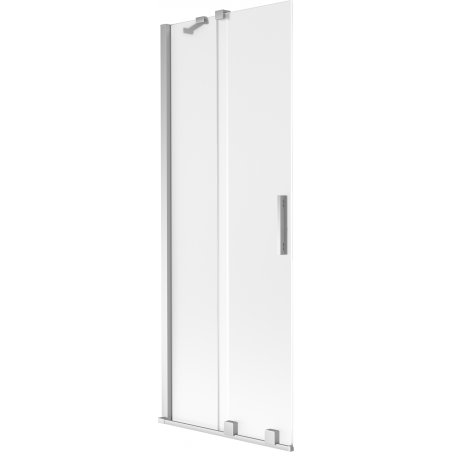 Mexen Velar kaheraam uksega dušiparavann 2-osaline, lükand, 75 x 150 cm, härmatis, kroom - 896-075-000-31-01