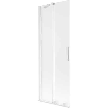 Mexen Velar Badewannenabtrennung 2-flügelig verschiebbar 75 x 150 cm, satiniert, weiß - 896-075-000-31-20