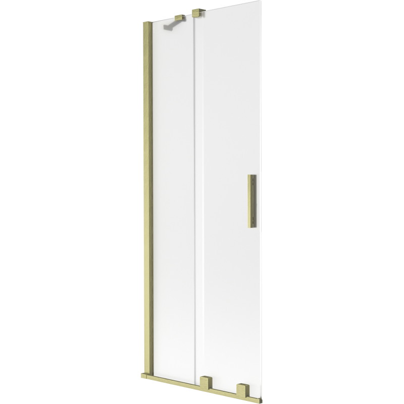 Mexen Velar 2-krilni klizni kupaonski paravan 75 x 150 cm, mat, zlatni brušeni - 896-075-000-31-55