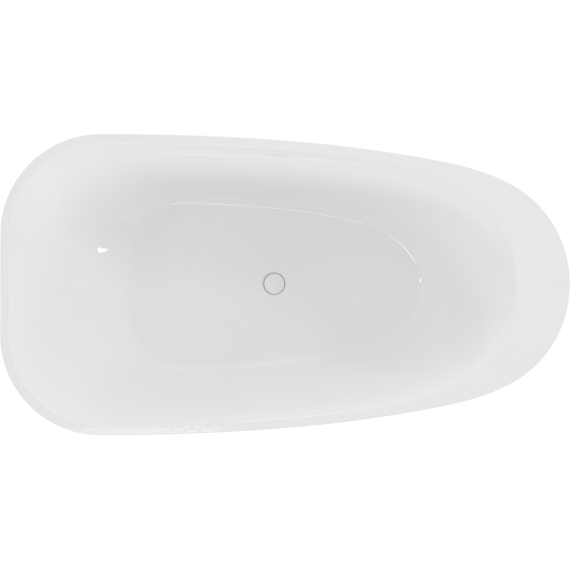 Mexen Giada free-standing bath 170 x 90 cm, white gloss, white overflow - 52741709000-20