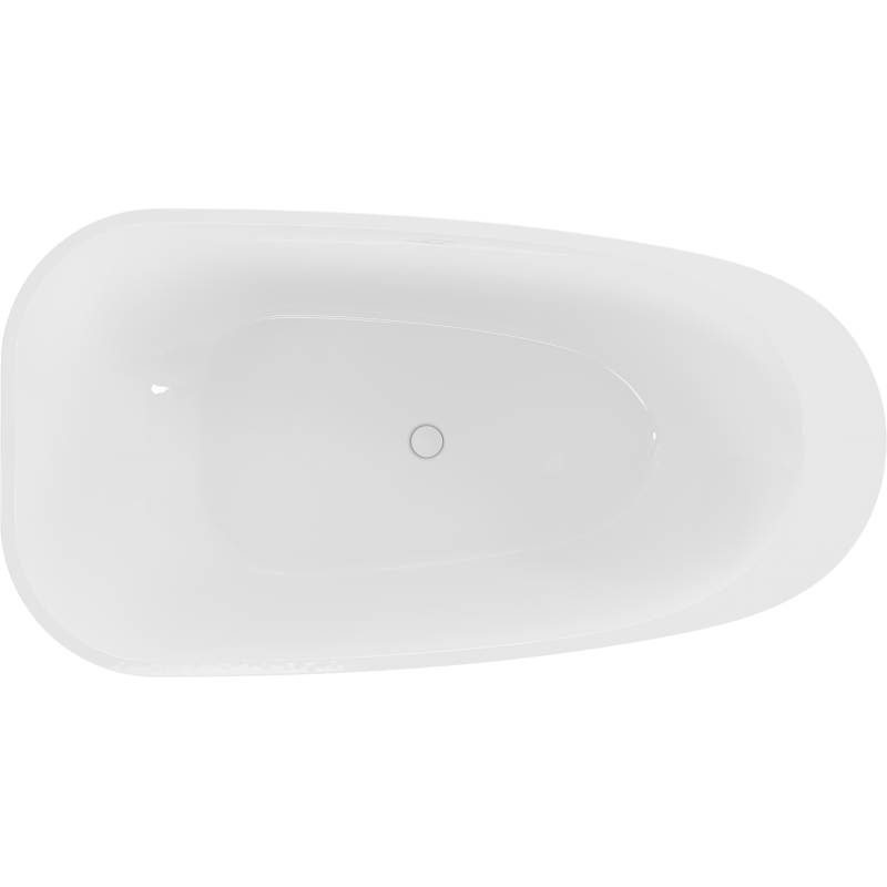 Mexen Giada fristående badkar 170 x 90 cm, vit glans, vit överflöde - 52741709000-20