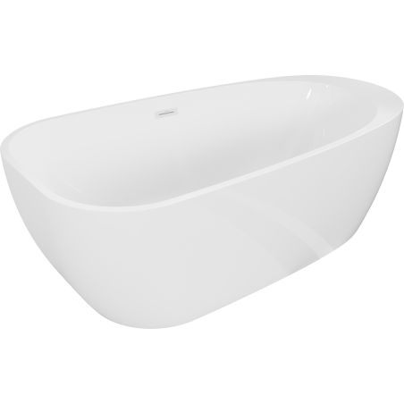 Mexen Giada vrijstaande badkuip 170 x 90 cm, wit glans, witte overloop - 52741709000-20