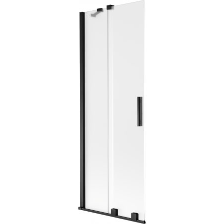 Mexen Velar vannas istabas starpsienas 2-durvju bīdāmas 75 x 150 cm, matēta, melna - 896-075-000-31-70