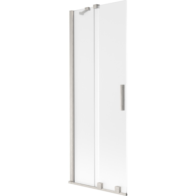 Mexen Velar kliznička za kadu s dva krila klizna 75 x 150 cm, matirano, brušeni nikal - 896-075-000-31-97