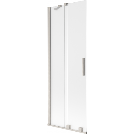 Mexen Velar kliznička za kadu s dva krila klizna 75 x 150 cm, matirano, brušeni nikal - 896-075-000-31-97