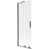 Mexen Velar klizna kada s dvokrilnim kliznim pregradama 75 x 150 cm, mat, brušeni tamno sivi - 896-075-000-31-66