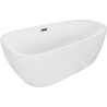 Bain autoportant Mexen Giada 170 x 90 cm, blanc brillant, trop-plein noir - 52741709000-70