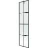 Mexen Next 1-panel bathtub screen 50 x 150 cm, black grid, brushed gun gray - 895-050-000-00-77-66