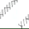 Mexen Next Badewannenwand 1-flügelig 50 x 150 cm, schwarzes Muster, gebürstet Gun Gray - 895-050-000-00-77-66