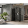 Mexen Omega cabina de ducha corredera 160 x 80 cm, grafito, cromo - 825-160-080-01-40