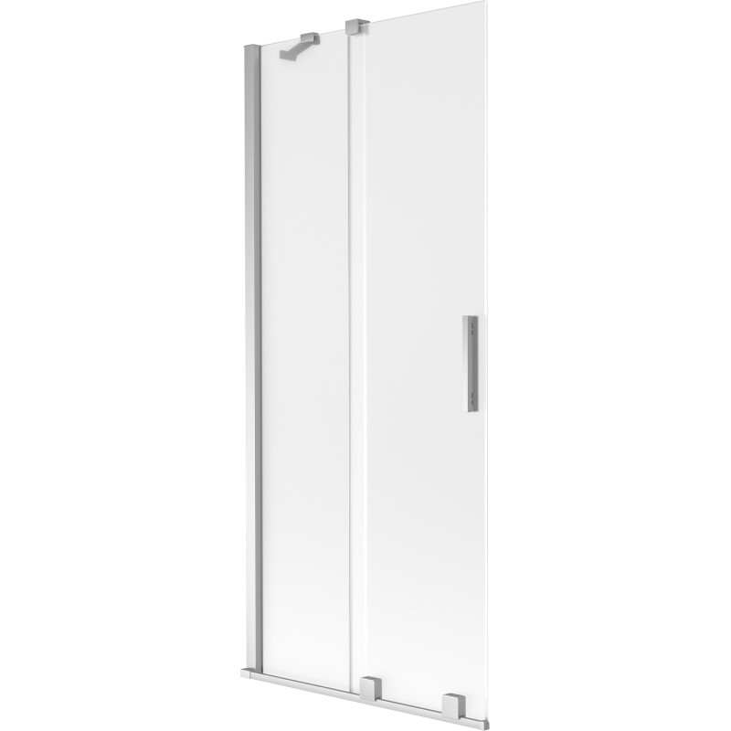 Mexen Velar dvoslojni klizni tuš paravan 80 x 150 cm, matirano staklo, krom - 896-080-000-31-01