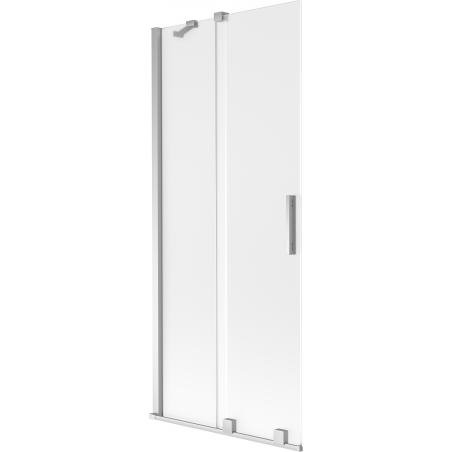 Mexen Velar vannavana paravan 2-osaline liuglev 80 x 150 cm, härmatis, kroom - 896-080-000-31-01