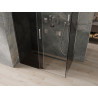 Mexen Omega cabina de ducha corredera 160 x 80 cm, grafito, cromo - 825-160-080-01-40