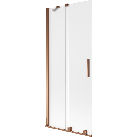 Mexen Velar Duschabtrennung 2-flügelig, verschiebbar 80 x 150 cm, matt, Roségold - 896-080-000-31-60