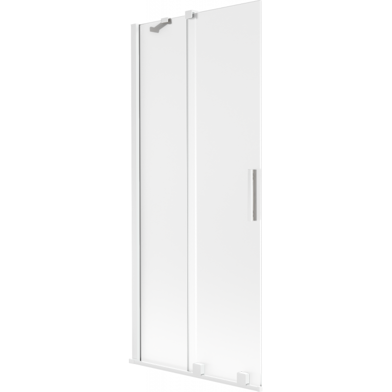 Mexen Velar divisória de duche 2-painéis deslizante 85 x 150 cm, fosco, branco - 896-085-000-31-20