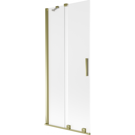 Mexen Velar klizni paravan za kadu s dva krila 85 x 150 cm, mat, zlatni - 896-085-000-31-50