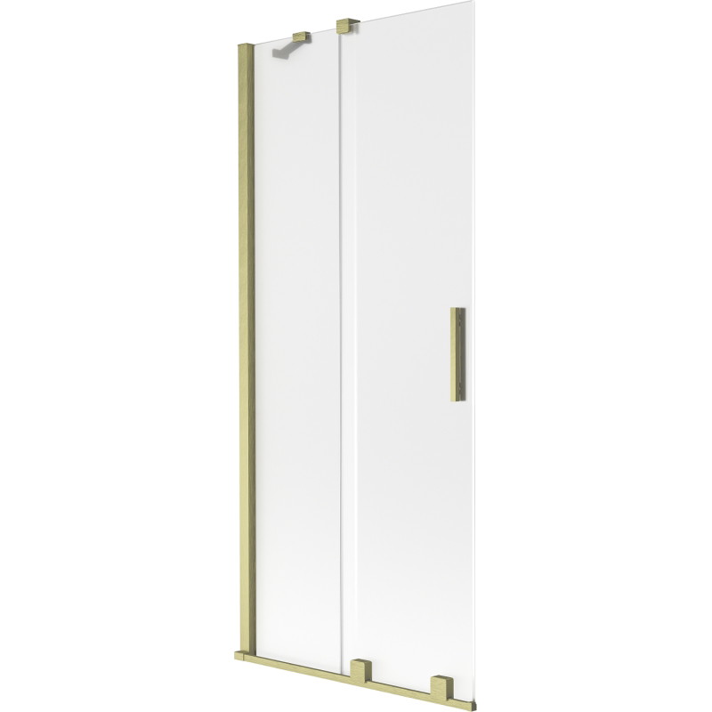 Mexen Velar 2-uksega vannitoa vahesein, lükanduks 85 x 150 cm, matt, kuldne harjatud - 896-085-000-31-55