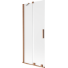 Mexen Velar Duschabtrennung 2-flügelig verschiebbar 85 x 150 cm, matt, gebürstetes Kupfer - 896-085-000-31-65