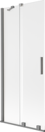 Mexen Velar 2-panel sliding bath screen 85 x 150 cm, frosted, gun metal - 896-085-000-31-95