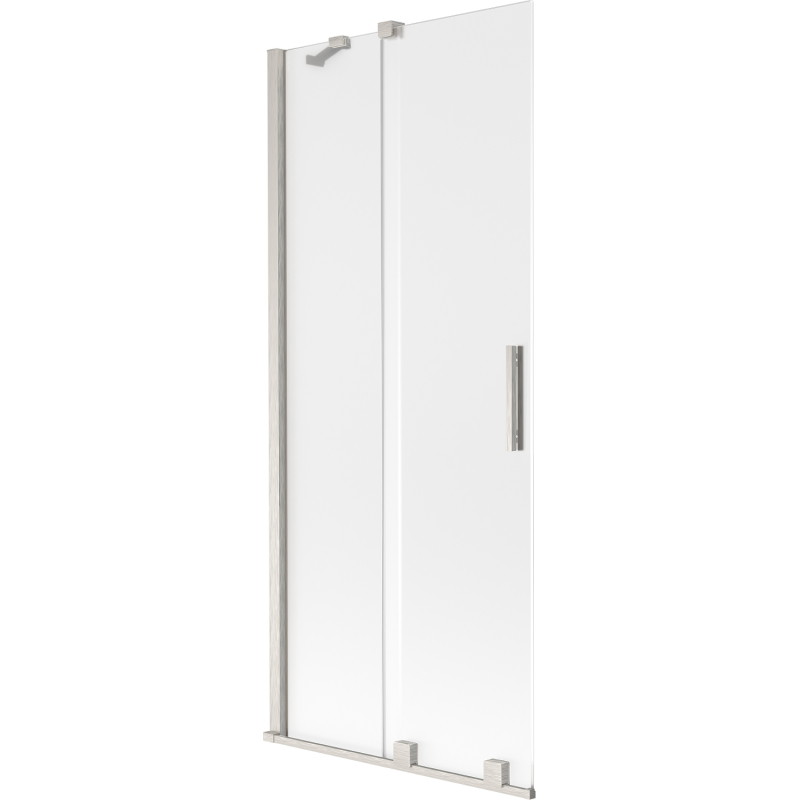 Mexen Velar klizni paravan za tuš s dvostrukim staklom, 85 x 150 cm, mraz, brušeni nikal - 896-085-000-31-97