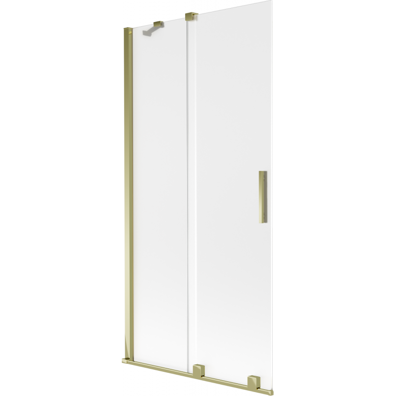 Mexen Velar δίφυλλη συρόμενη μπανιέρα 90 x 150 cm, παγετό, χρυσό - 896-090-000-31-50