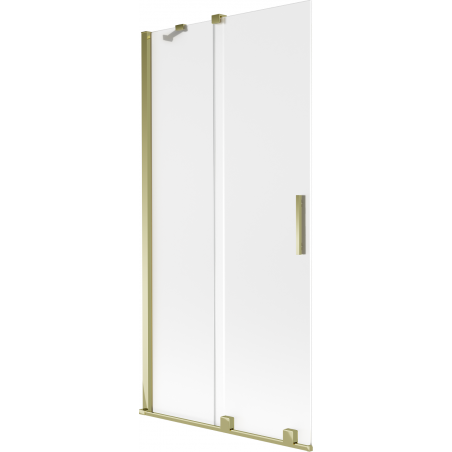 Mexen Velar 2-panel sliding bath screen 90 x 150 cm, frosted, gold - 896-090-000-31-50