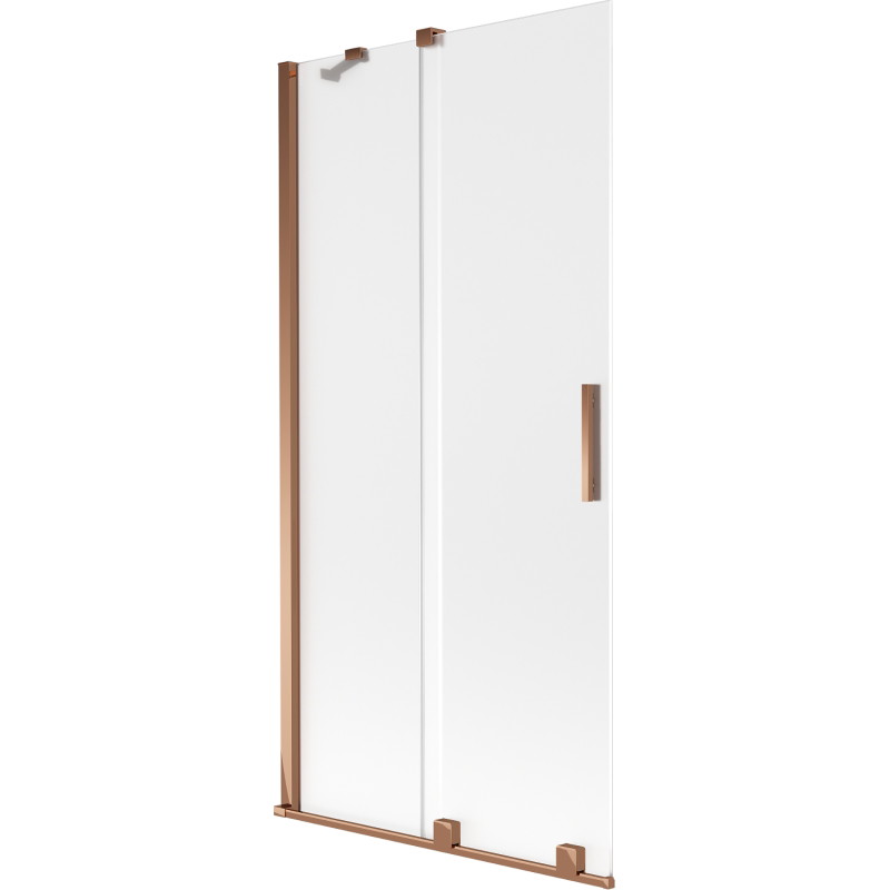Mexen Velar vannitoaukse kaks tiiba liuglev 90 x 150 cm, härmatis, roosa kuld - 896-090-000-31-60