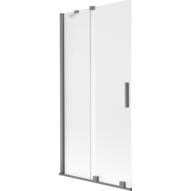 Mexen Velar 2-tiivaga libisev vanniparavan 90 x 150 cm, härmas, relvmetall - 896-090-000-31-95